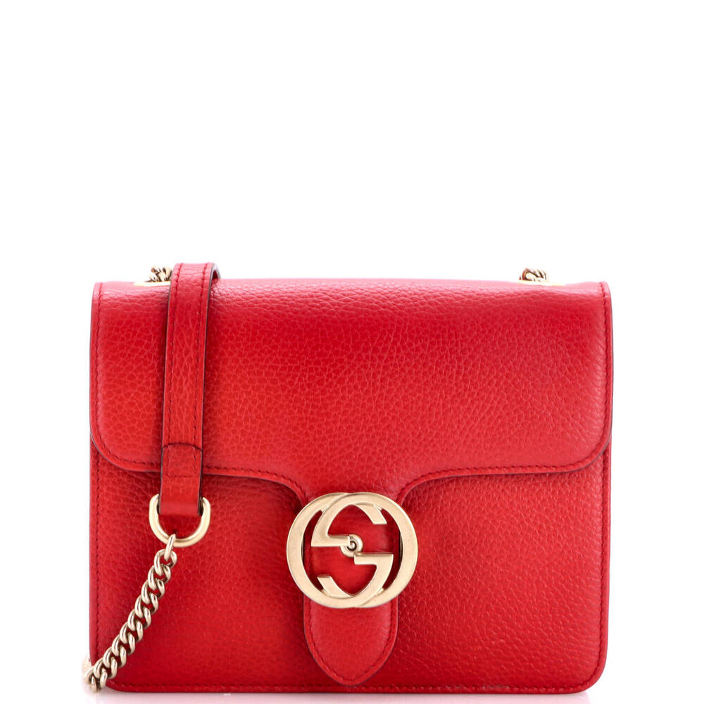 Gucci Small Interlocking Shoulder Bag Leather